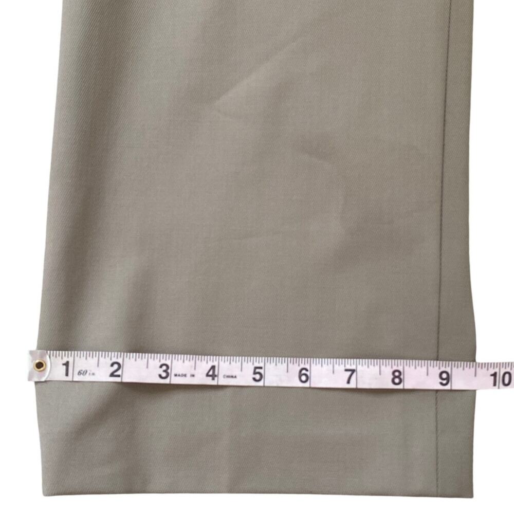 Aritzia Babaton Agency Khaki Tan Wool Trouser Work Dress Pants Size 6 - Picture 8 of 8